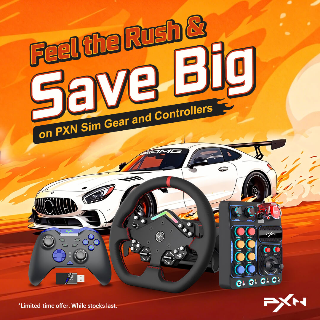 Feel the Rush with PXN Sim Gear & Controllers – Racing Wheels, Direct Drive & More