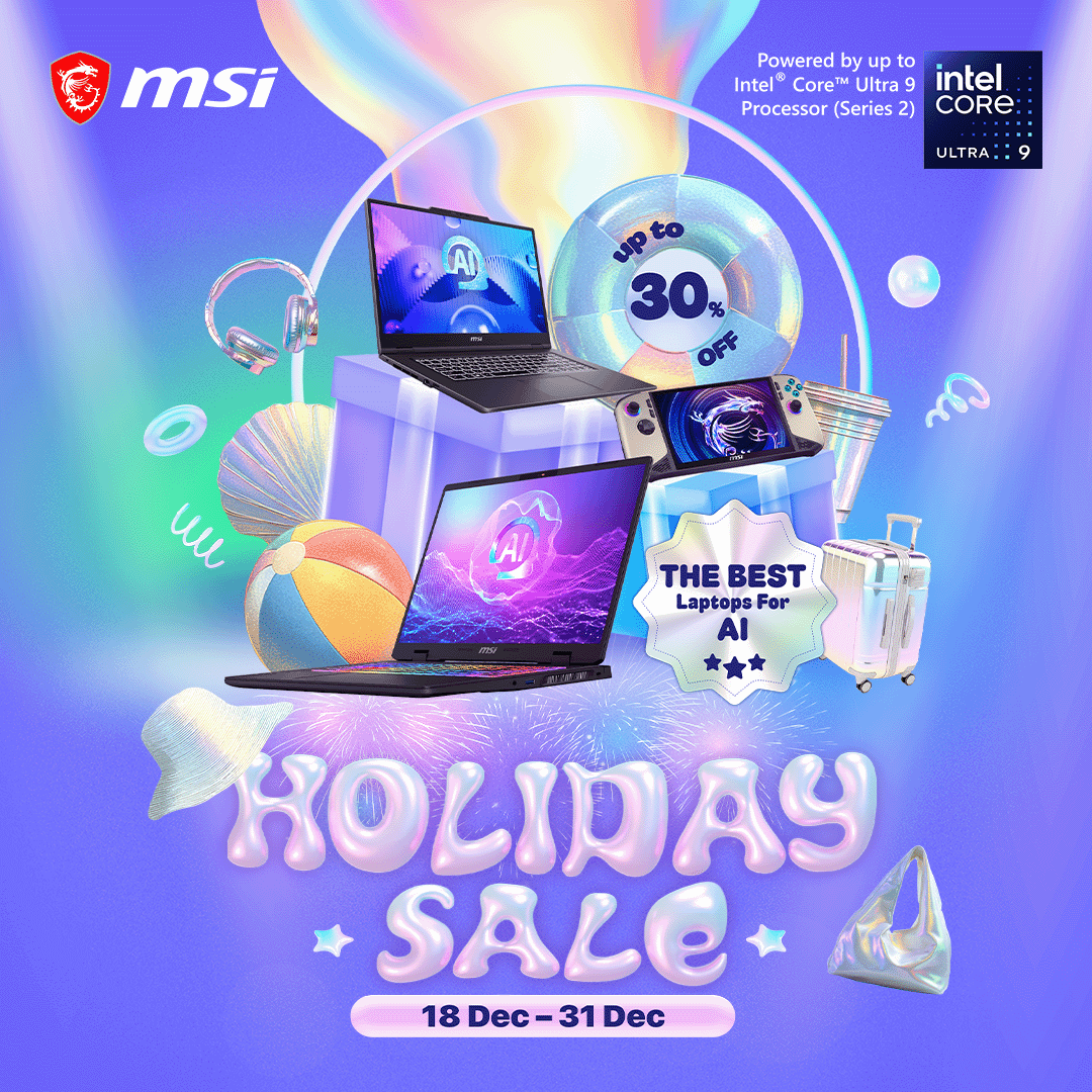MSI Holiday Sale: Save Up to 30% on MSI Laptops & Gaming Handhelds