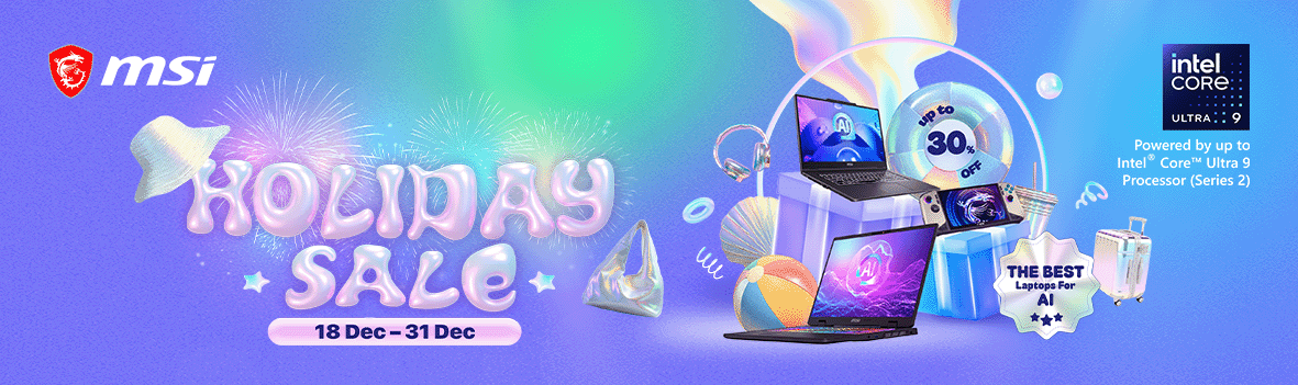 MSI Holiday Sale: Save Up to 30% on MSI Laptops & Gaming Handhelds