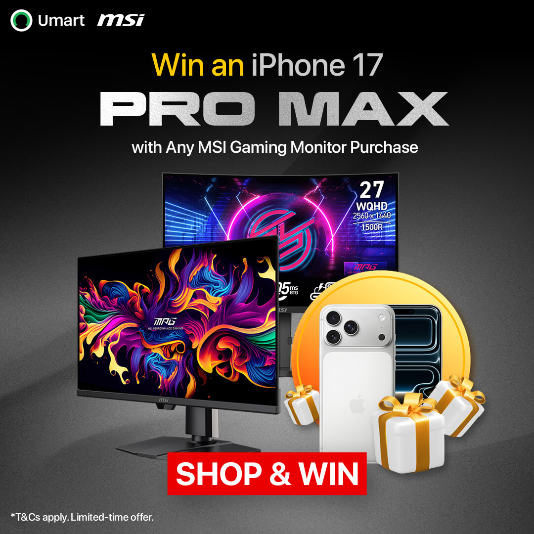 Giveaway | Win an iPhone 17 Pro Max with Your Purchase of Any MSI Gaming Monitor