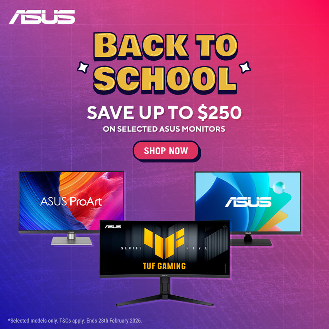 ASUS Back to School Sale 2026 | Save up to $250 on Gaming & ProArt Monitors
