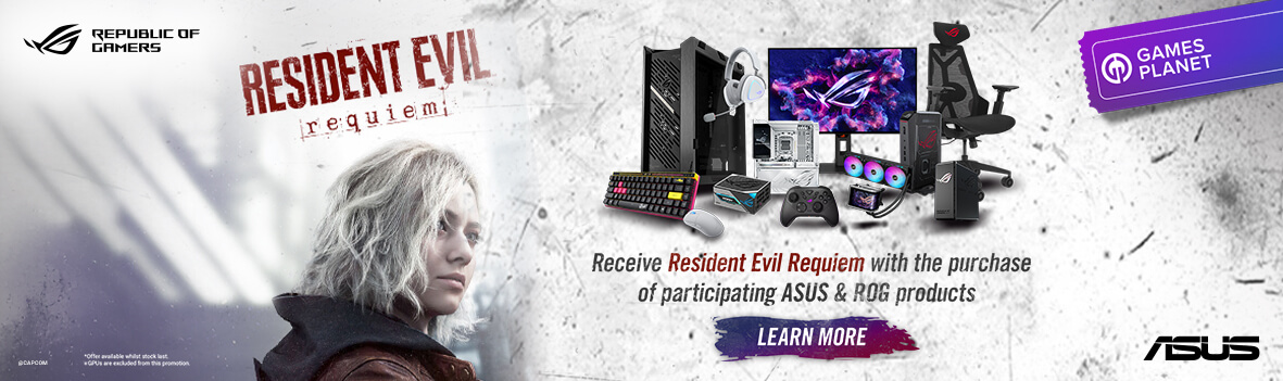 Receive Resident Evil Requiem with the Purchase of Participating ASUS & ROG Products