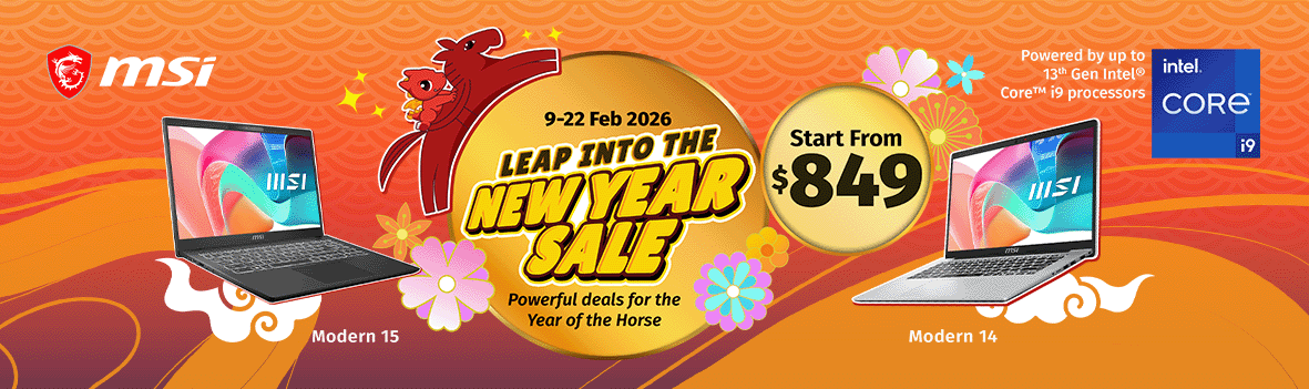 MSI Modern Laptop New Year Sale 2026 | From $849 & Save Up to $500