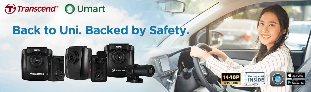 Transcend Back to Uni Sale | Save on Dash Cams for Everyday Drives
