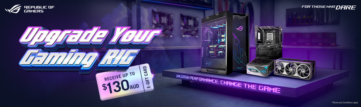 Upgrade Your Gaming Rig: Claim Up to a $130 e-Gift Card with ASUS Gear