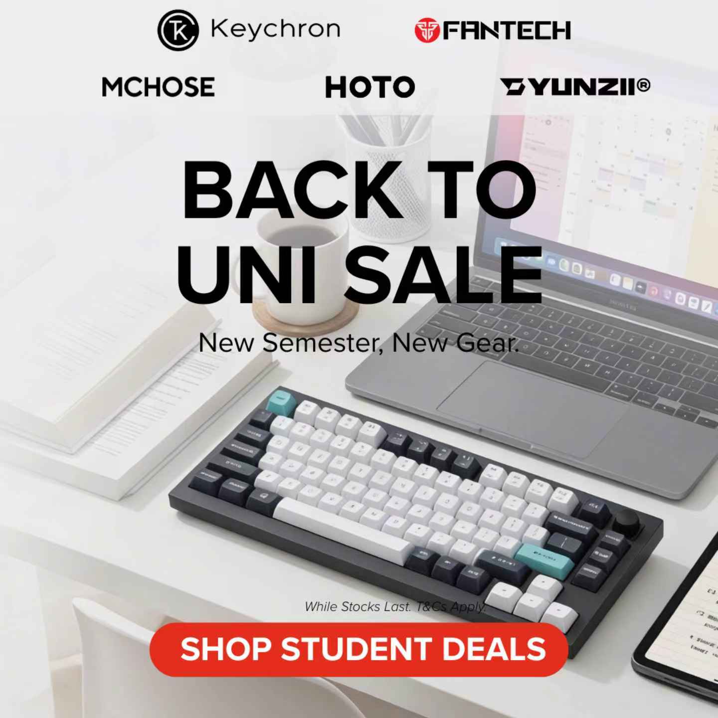 Back To Uni with Fantech, Keytok, Yunzii, Mchose, Hoto, Unitek, and Gamdias