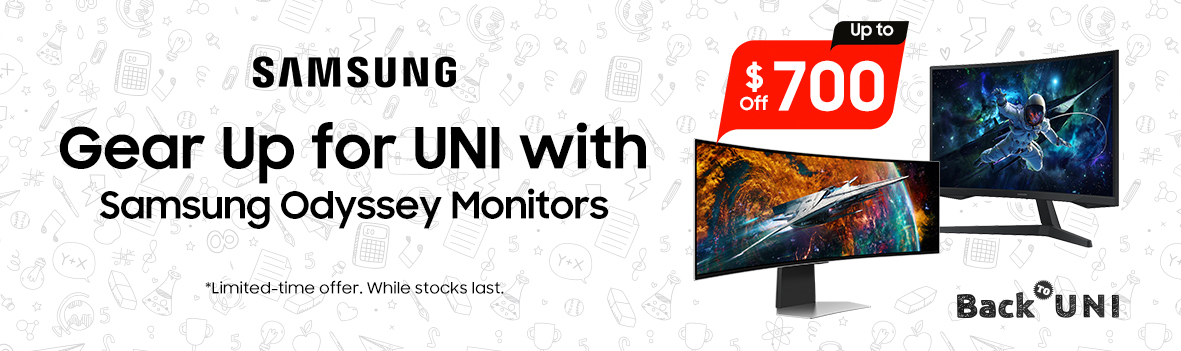 Gear Up for Uni with Samsung Odyssey Monitors