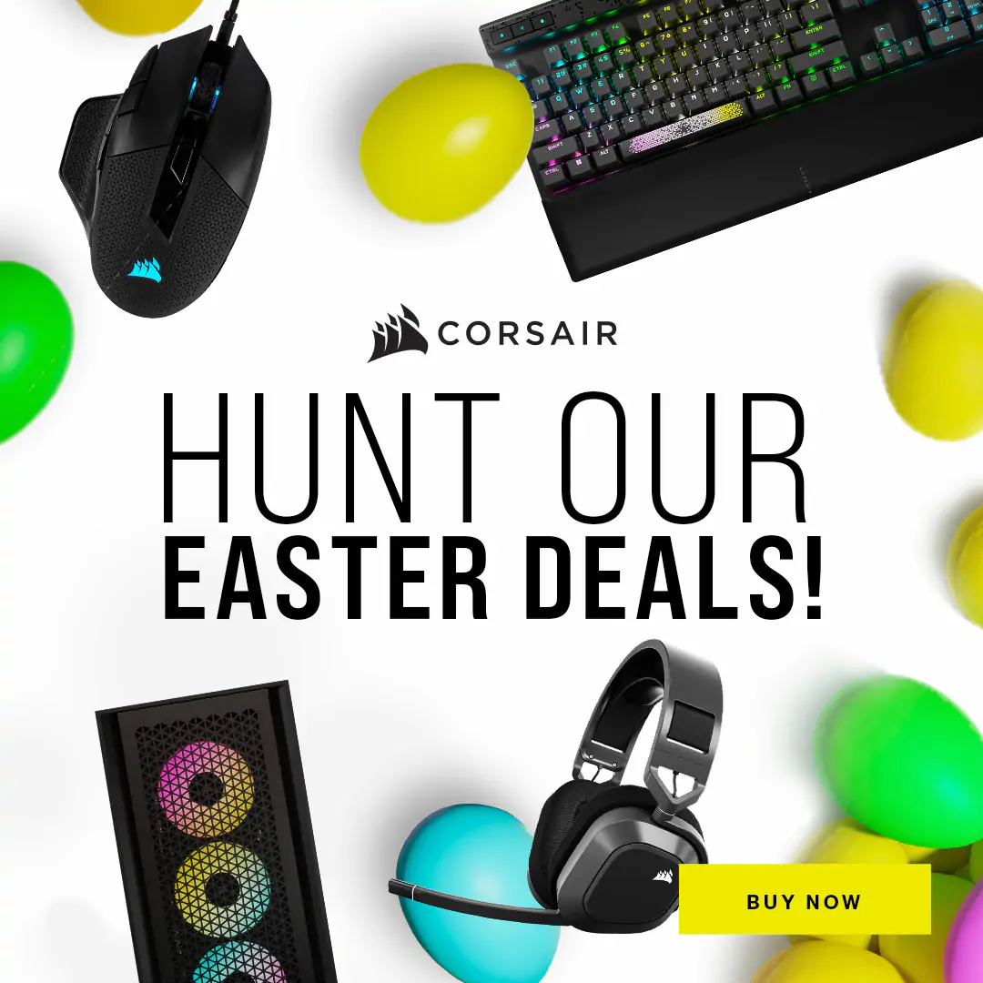 Corsair Easter Sale | Hunt the Best Deals on Gaming Gear & PC Components