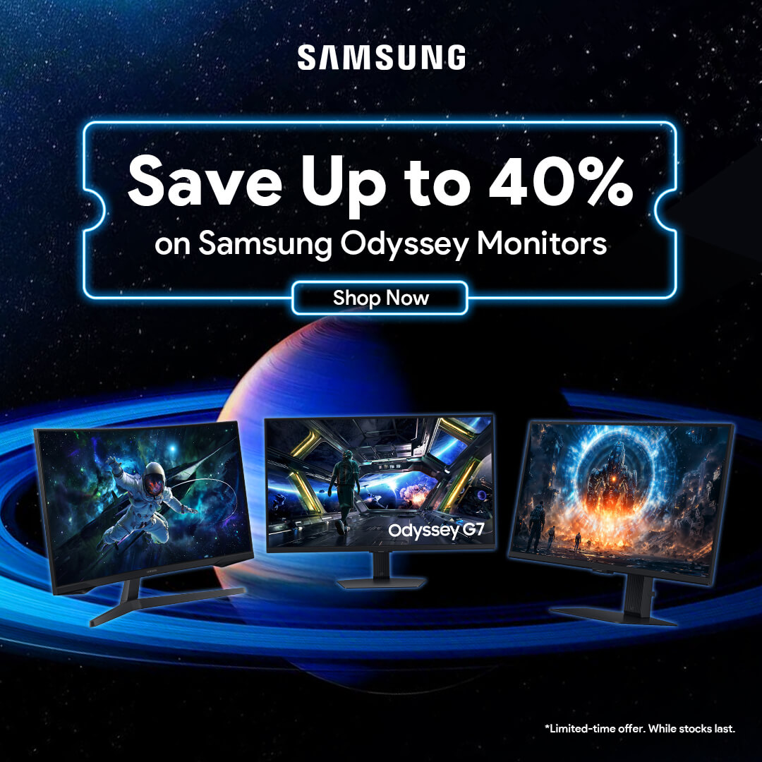 Level Up Your Play with Up to 40% Off Samsung Odyssey Monitors