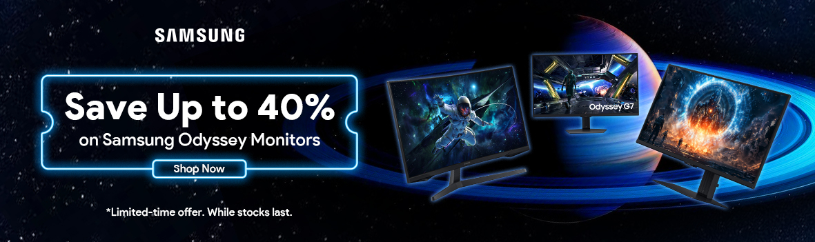 Level Up Your Play with Up to 40% Off Samsung Odyssey Monitors