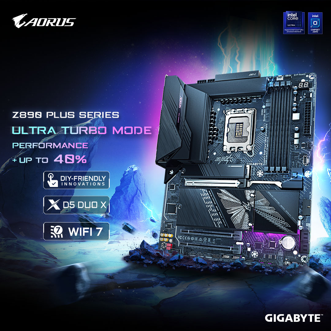 GIGABYTE Z890 PLUS Series | Unlock Intel Core Ultra Power