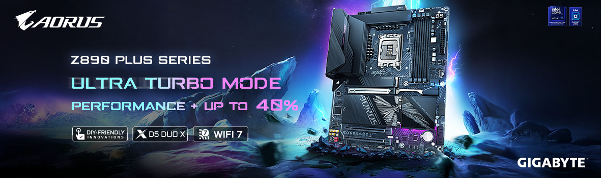 GIGABYTE Z890 PLUS Series | Unlock Intel Core Ultra Power