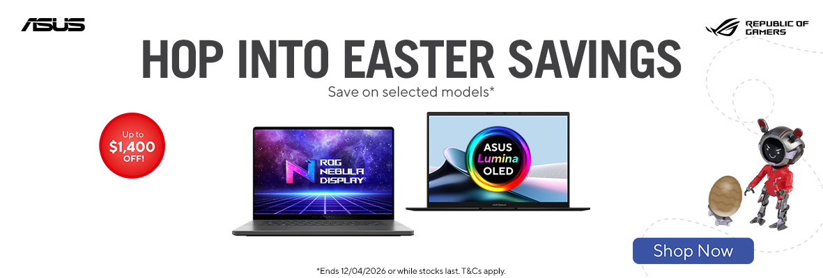 ASUS Laptop Easter Sale | Save Up to $1,400 on Selected ASUS Laptops
