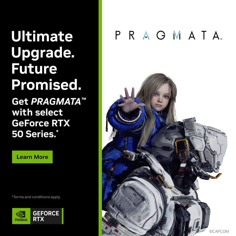 Get PRAGMATA™ with Select GeForce RTX 50 Series