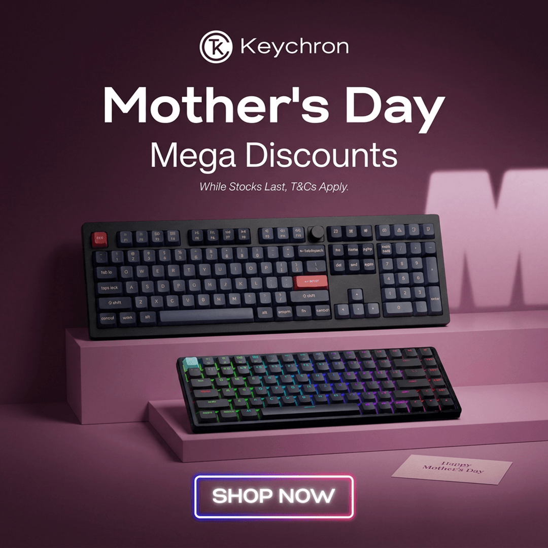 Keychron Mother’s Day Sale | Save on Wireless Mechanical Keyboards