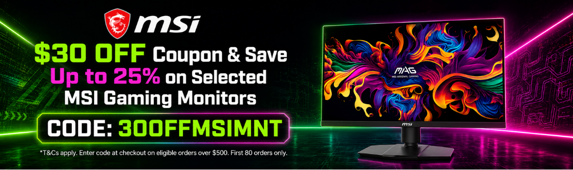 Exclusive | Get $30 OFF Coupon & Save Up to 25% on Selected MSI Gaming Monitors