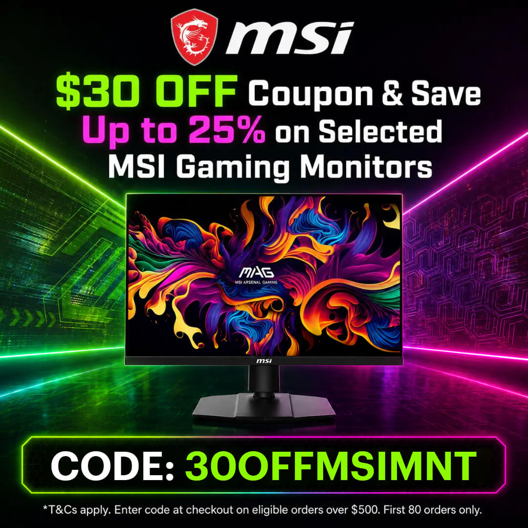 Exclusive | Get an Extra $30 OFF Coupon on Selected MSI Gaming Monitors