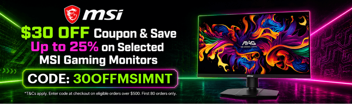 Exclusive | Get an Extra $30 OFF Coupon on Selected MSI Gaming Monitors