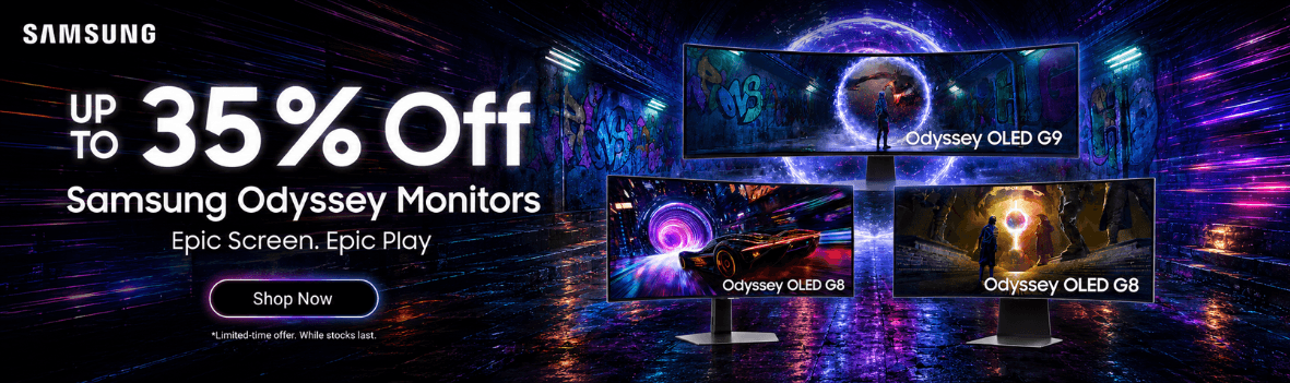 Unleash Epic Play with Samsung Odyssey Series | Up to 35% Off