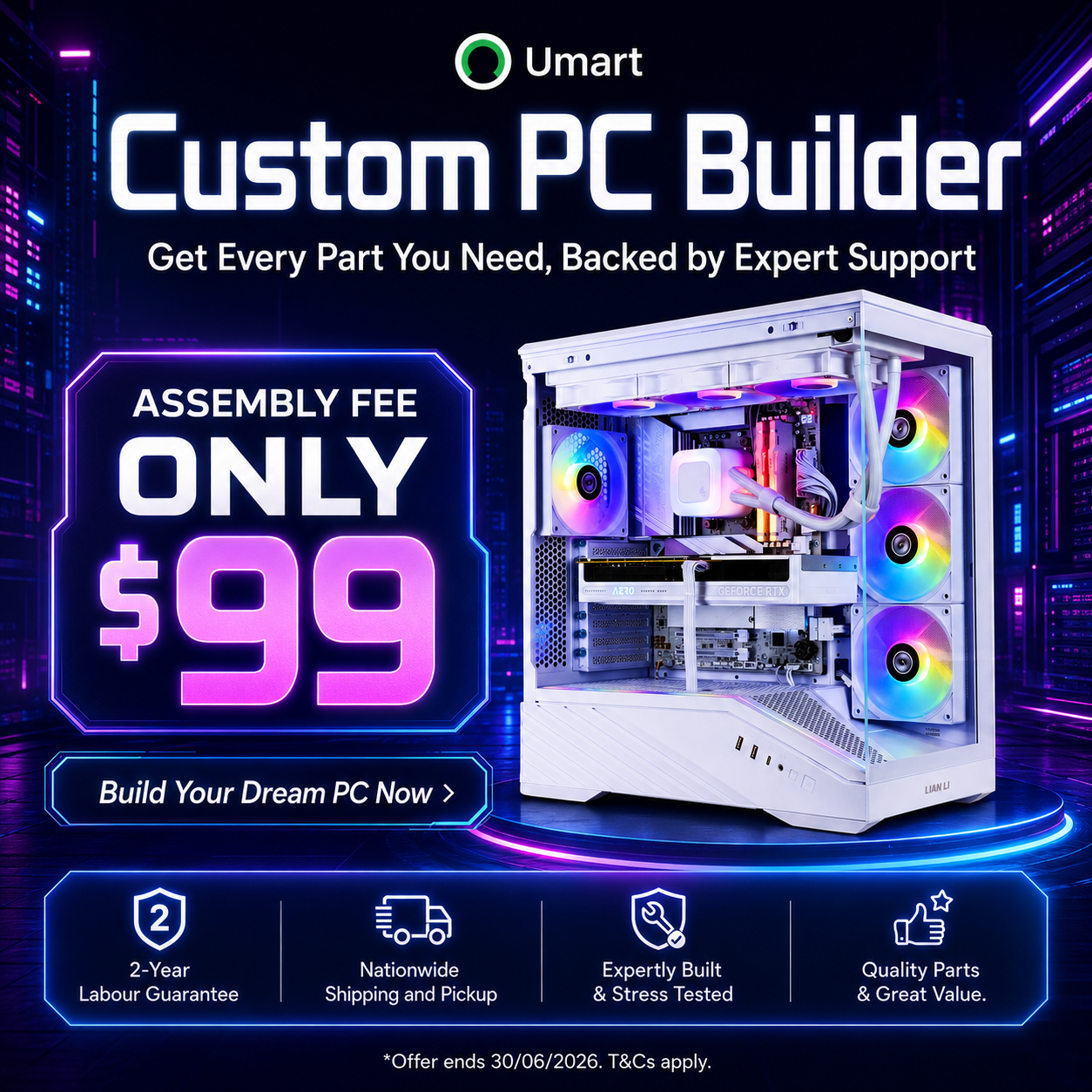 Custom PC Builder: Get Every Part You Need, Built for Only $99