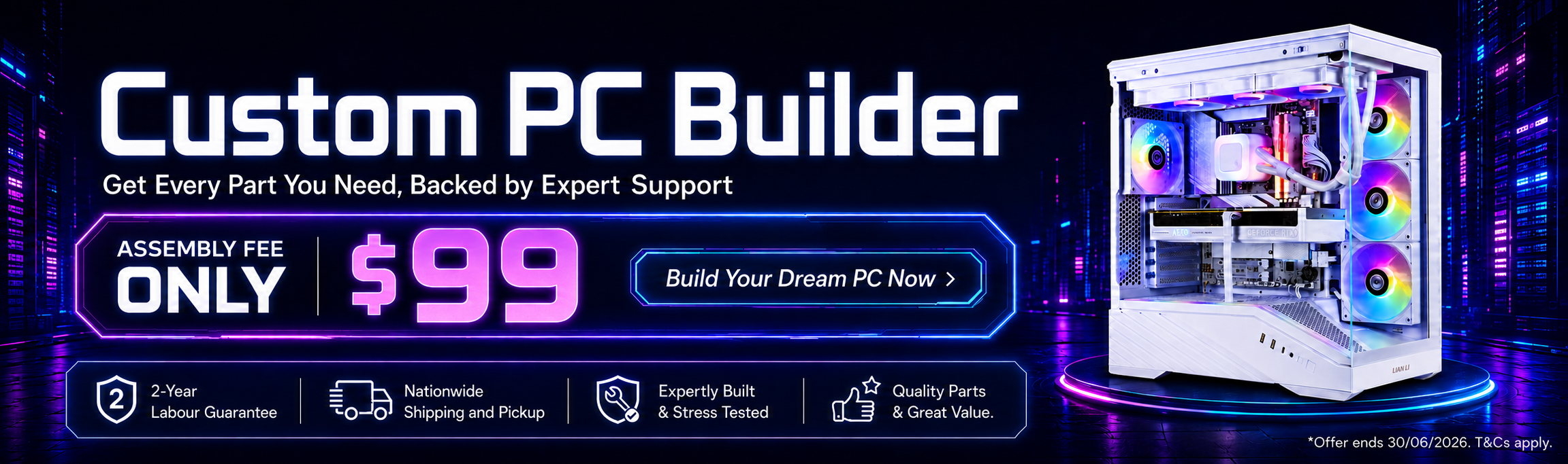 Custom PC Builder: Get Every Part You Need, Built for Only $99
