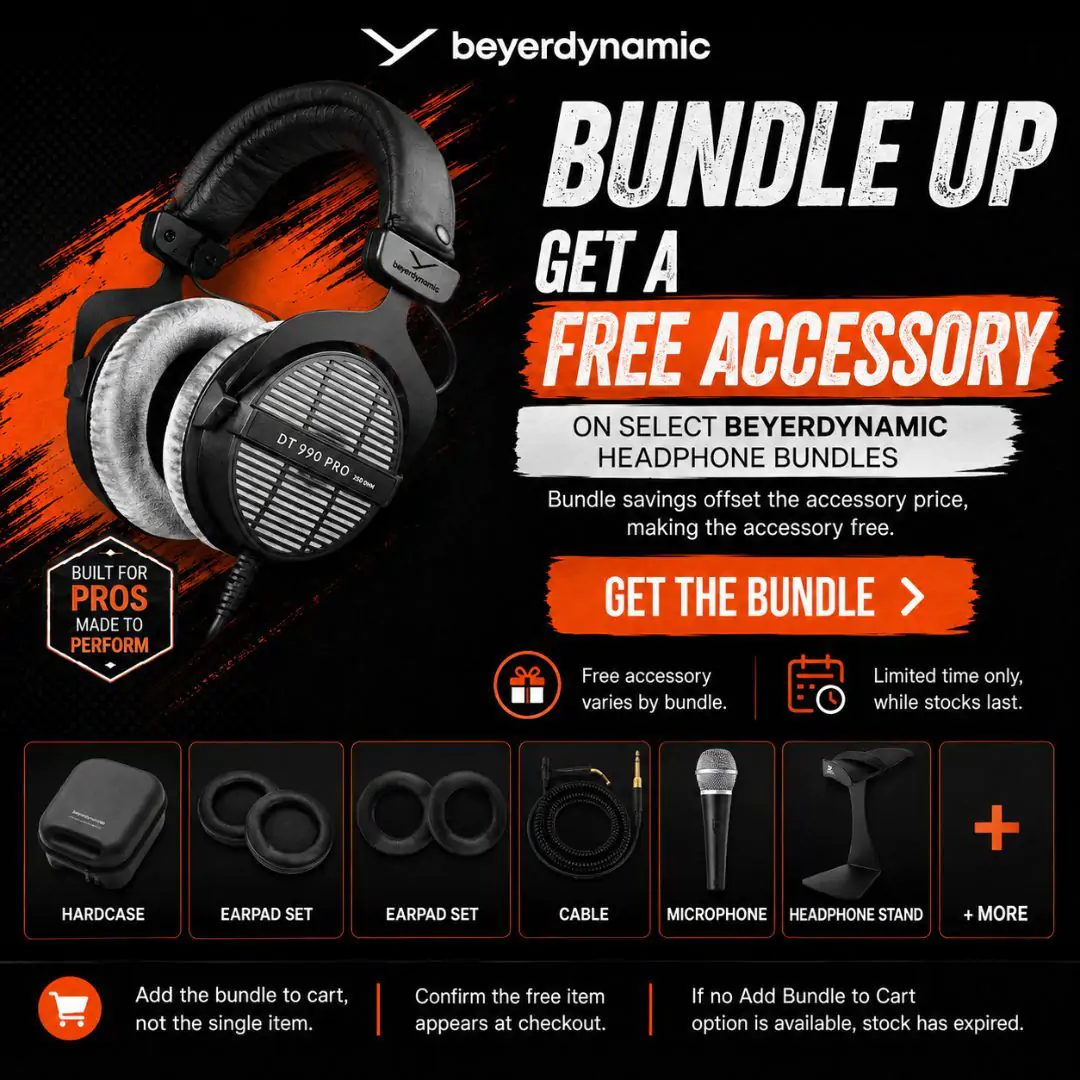 Beyerdynamic Headphones Free Accessories for EOFY 2026!