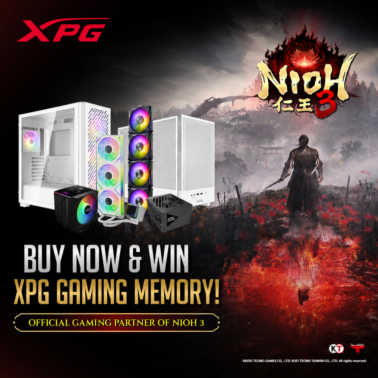 XPG x NIOH 3 Lucky Draw | Buy XPG / ADATA Products to Win Exclusive Gear