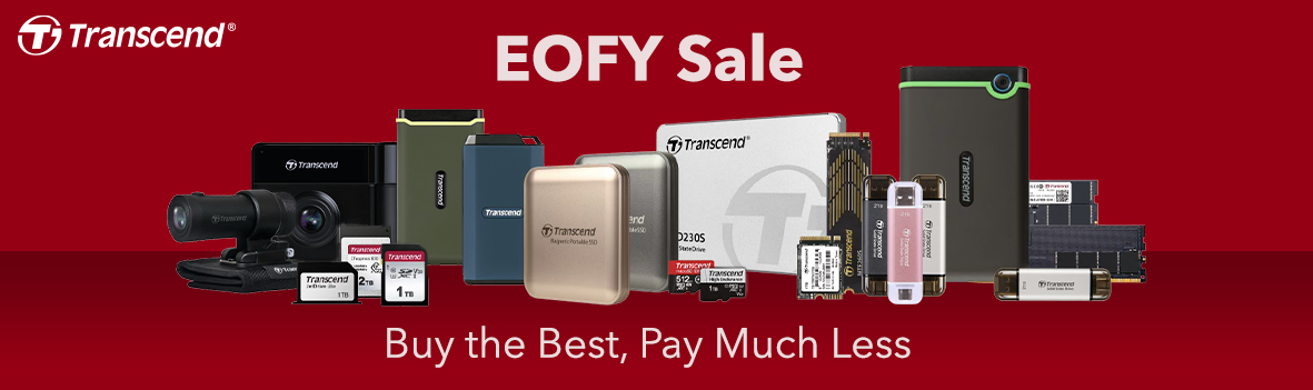 Transcend EOFY Sale: Storage & Memory Deals