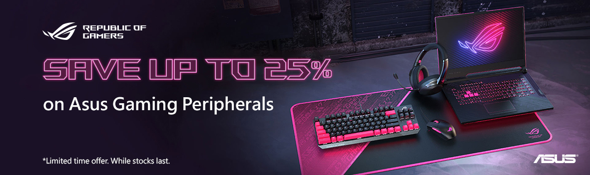 Save Up to 25% on ASUS ROG & TUF Gaming Peripherals