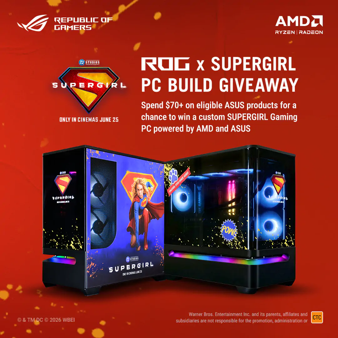Chance to Win a SUPERGIRL Limited Edition Gaming PC with ASUS