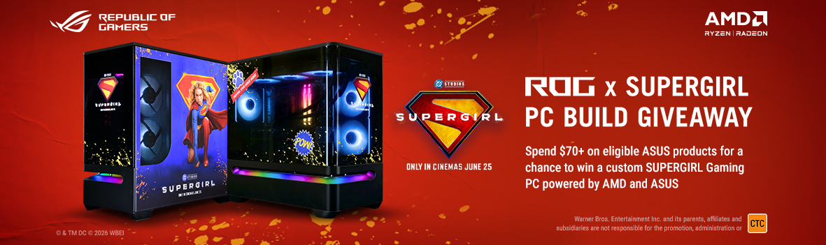 Chance to Win a SUPERGIRL Limited Edition Gaming PC with ASUS