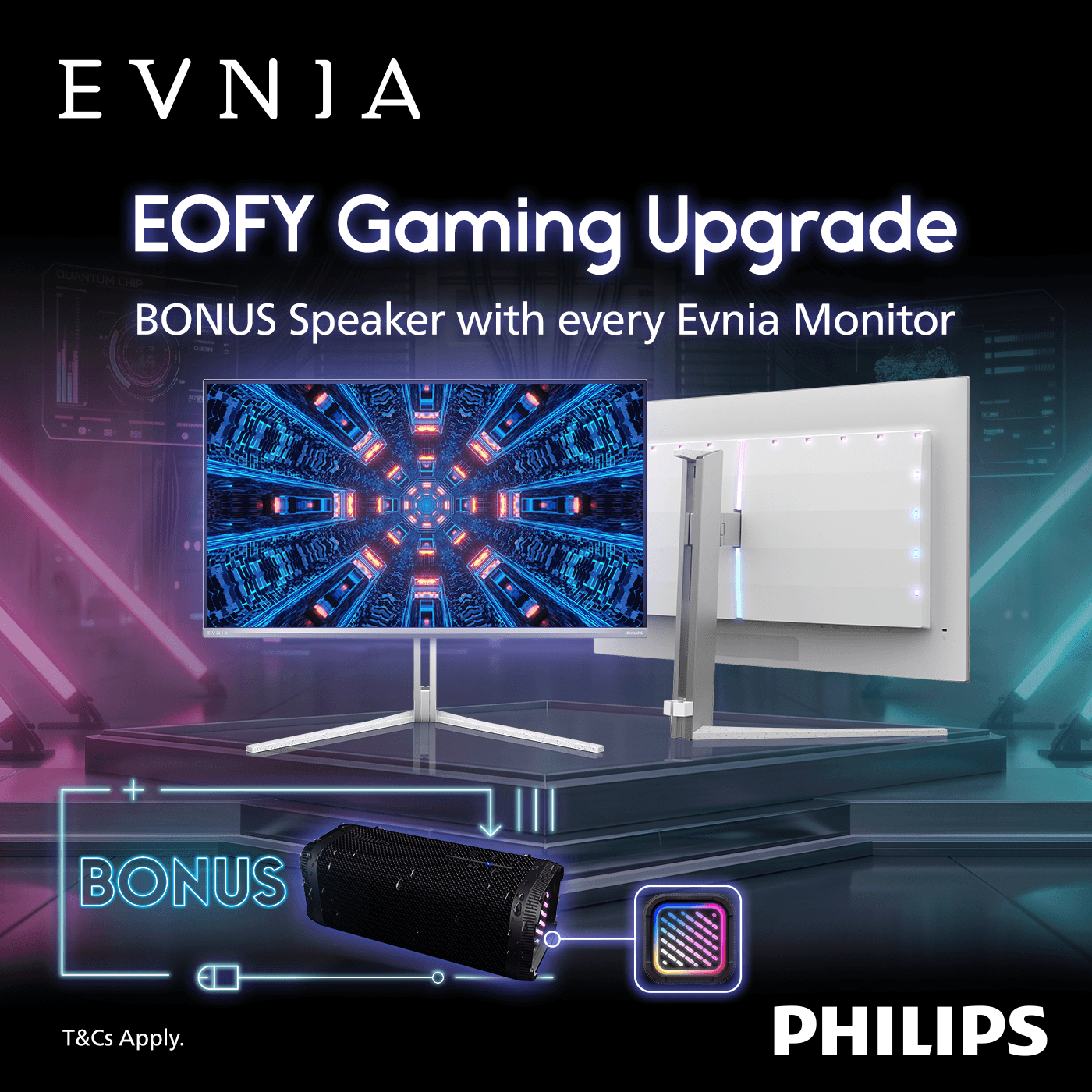 EOFY Bonus Speaker with Eligible Philips Evnia Monitors
