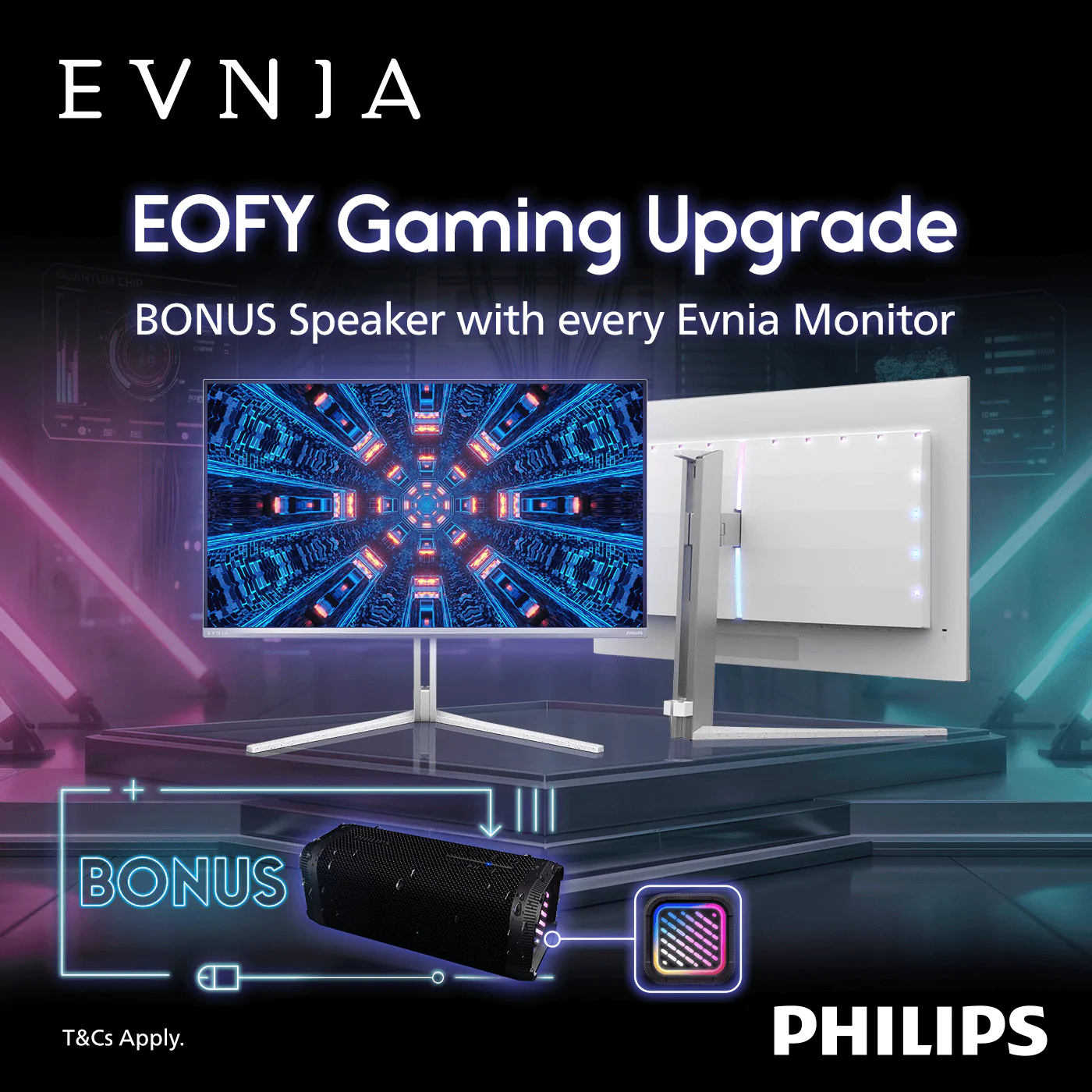 EOFY Bonus Speaker with Eligible Philips Evnia Monitors