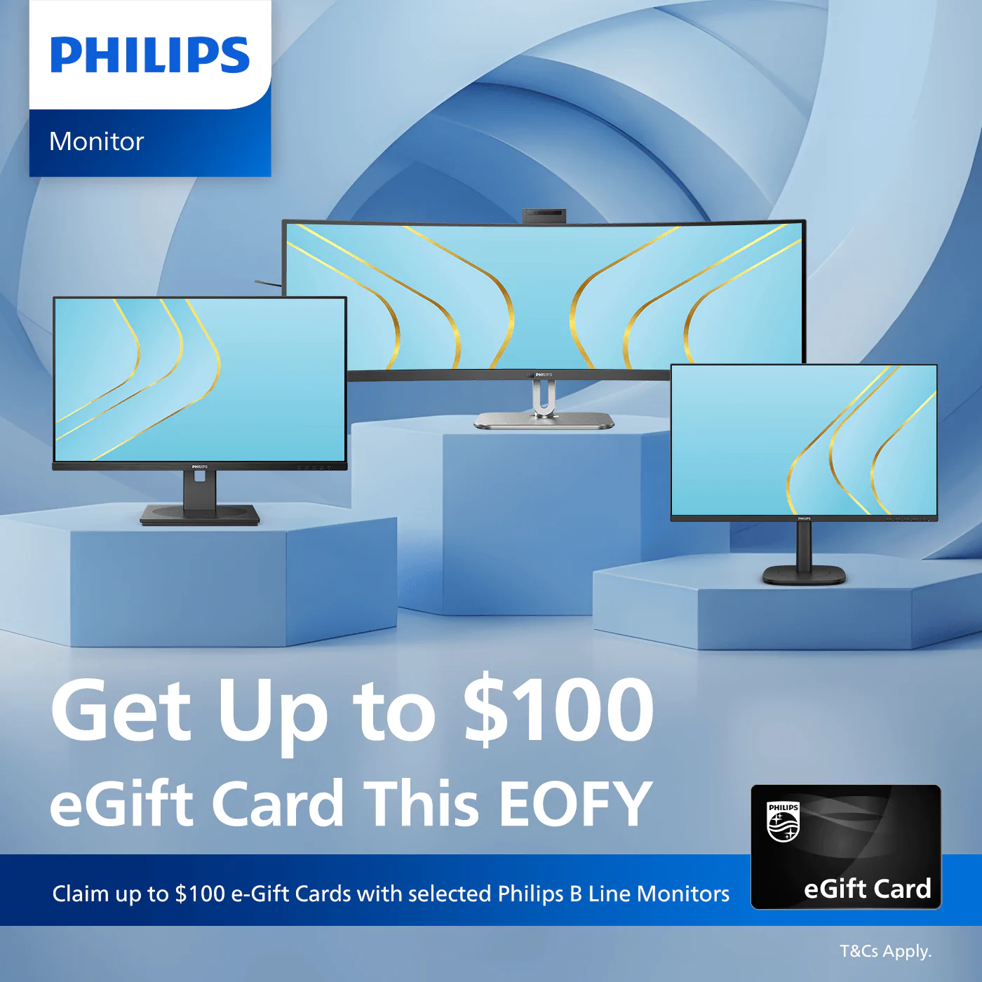 Get Up to $100 eGift Card with Selected Philips B Line Monitors