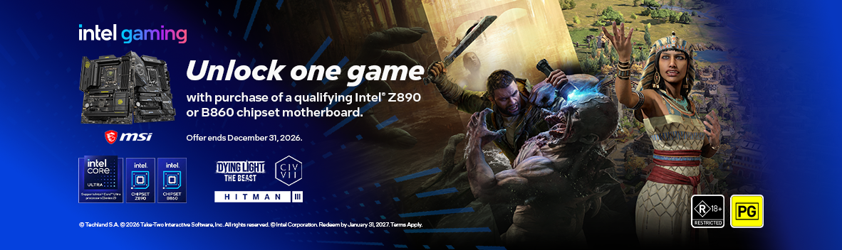Unlock One Game with a Qualifying MSI Intel Z890 or B860 Motherboard