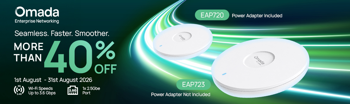 Save Over 40% on Selected TP‑Link Omada EAP720 & EAP723 WiFi Access Points