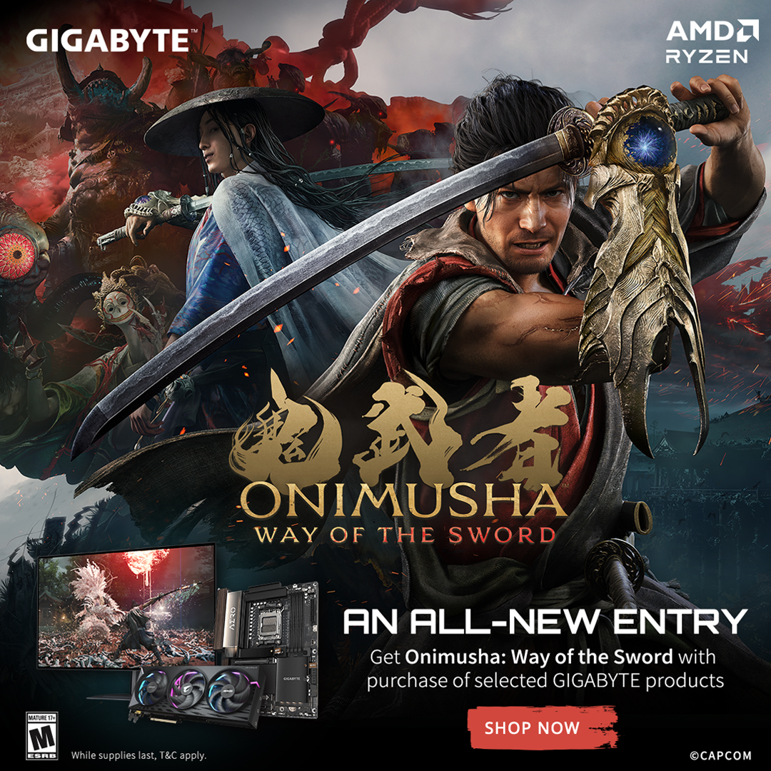 Get Onimusha: Way of the Sword with Selected GIGABYTE Products