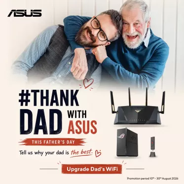 Give Dad Faster WiFi – Save Up to $250 on ASUS Networking Devices