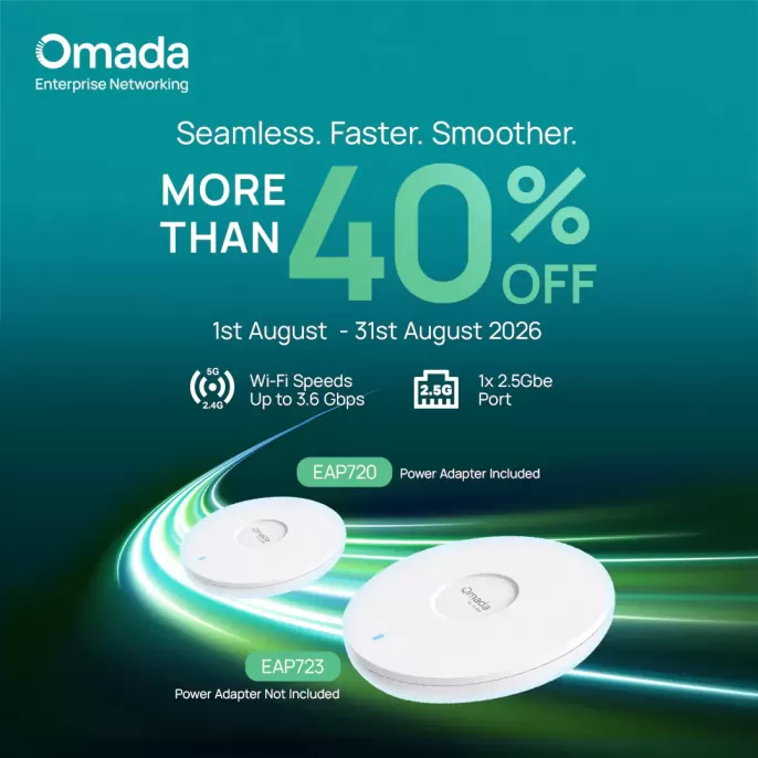 Save Over 40% on Selected TP‑Link Omada EAP720 & EAP723 WiFi Access Points