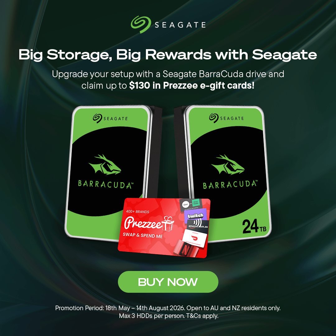 Claim Up to $130 Prezzee E-Gift Card with Seagate BarraCuda Drives