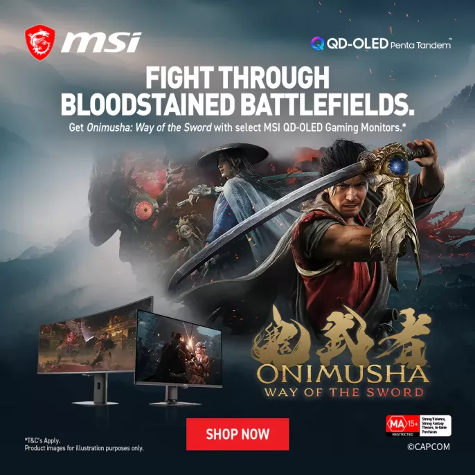 Bonus Onimusha: Way of the Sword with Select MSI QD-OLED Monitors