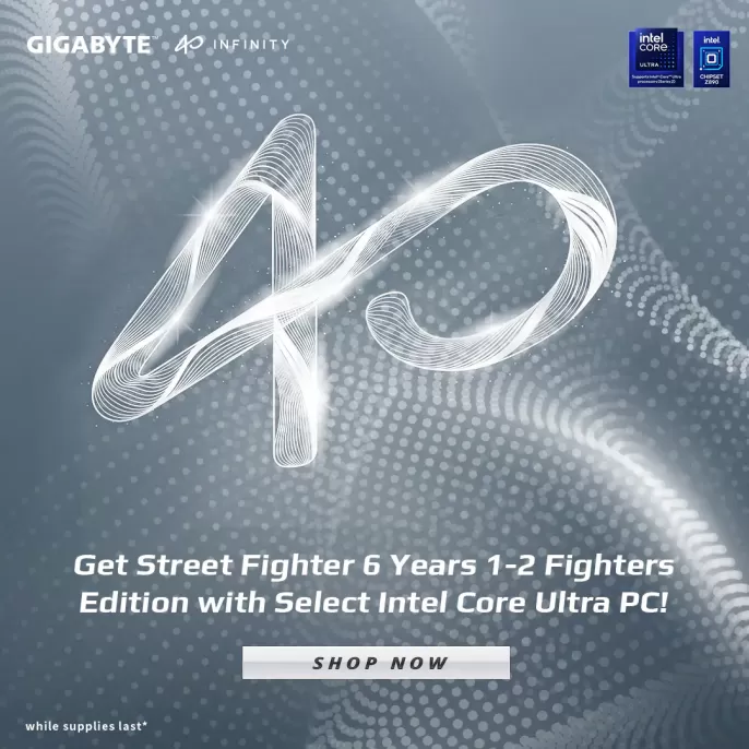 Get Street Fighter 6 Years 1‑2 Fighters Edition with Select GIGABYTE x Intel Core Ultra PC!