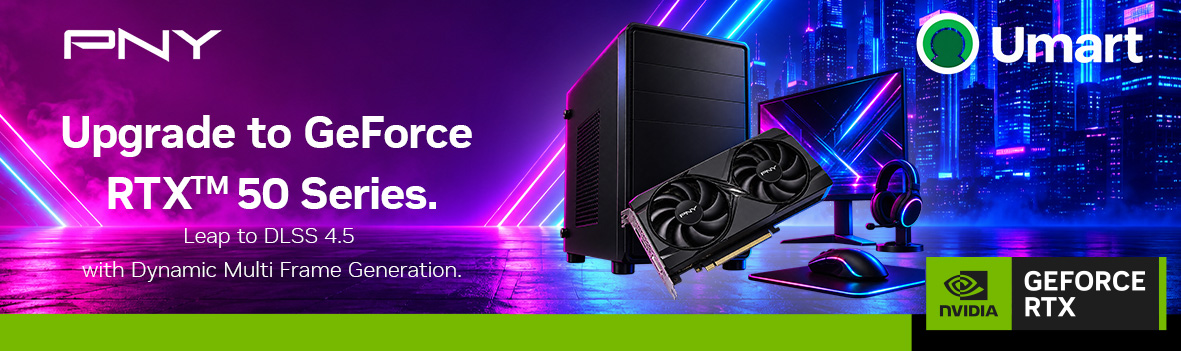 Upgrade to PNY GeForce RTX™ 50 Series | Leap to DLSS 4.5 with Dynamic Multi Frame Generation