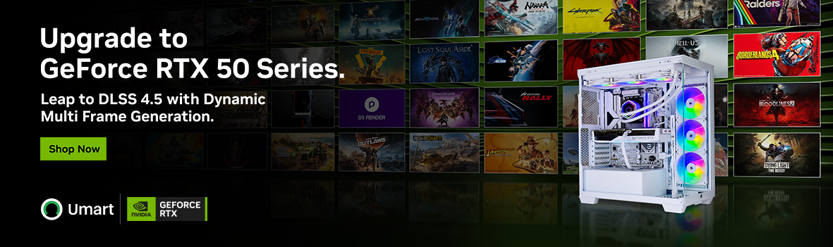 Upgrade to GeForce RTX 50 Series. Leap to DLSS 4.5 with Dynamic Multi Frame Generation.