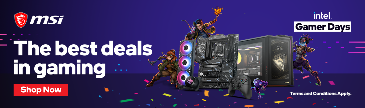 MSI × Intel Gamer Days 2026 | Deals on Gaming Motherboards, PC Components & Peripherals Sale