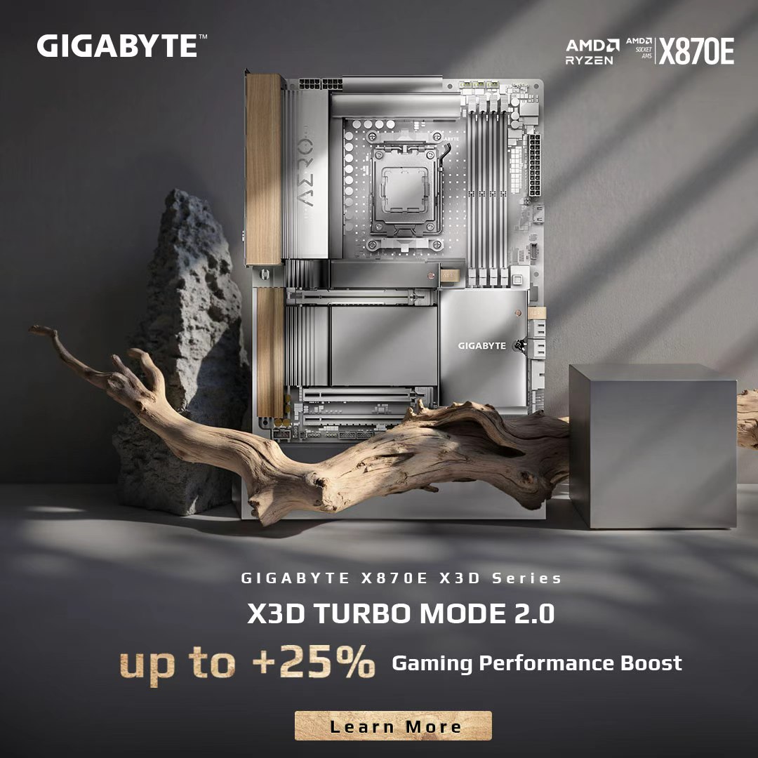 Unleash Next-Level Gaming with GIGABYTE X870E X3D Motherboards