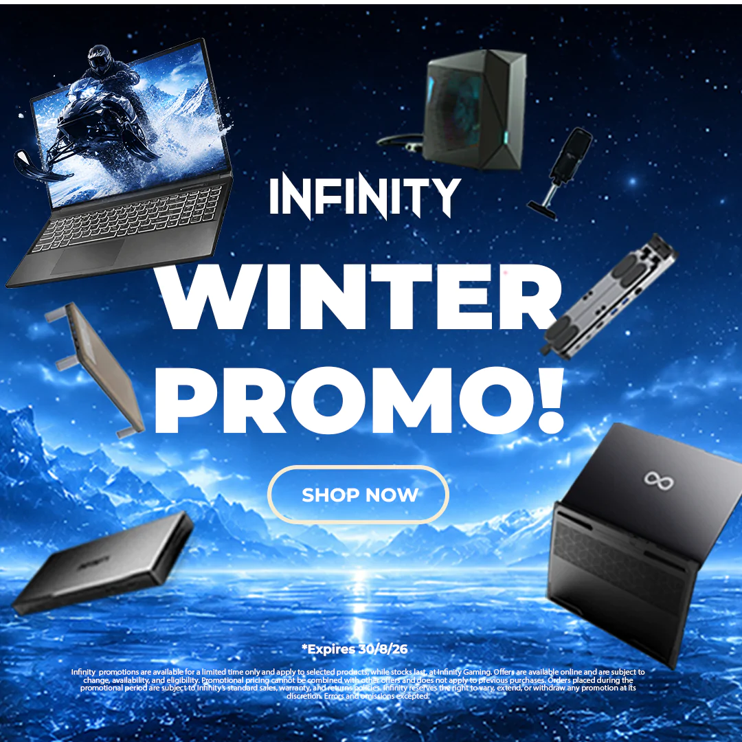 Infinity Gaming Laptop & Accessories Winter Promotion