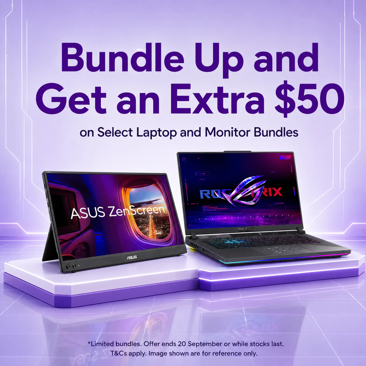 Bundle Up and Save an Extra $50 on Select Laptop and Monitor Bundles 