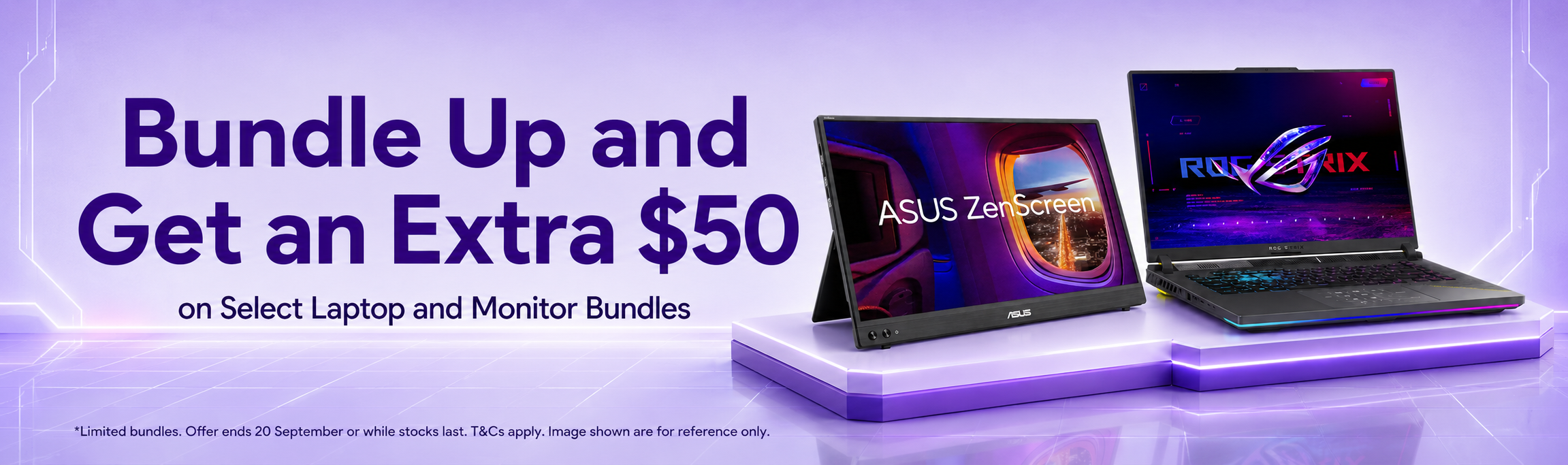 Bundle Up and Save an Extra $50 on Select Laptop and Monitor Bundles 