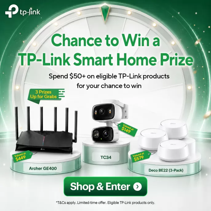 Chance to Win 1 of 3 TP-Link Smart Home Prizes